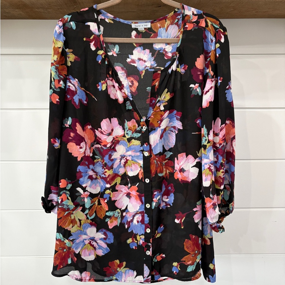 Floral & Ivy Floral Blouse